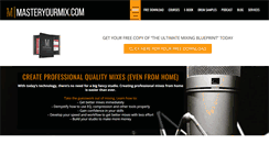 Desktop Screenshot of masteryourmix.com