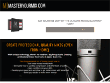 Tablet Screenshot of masteryourmix.com